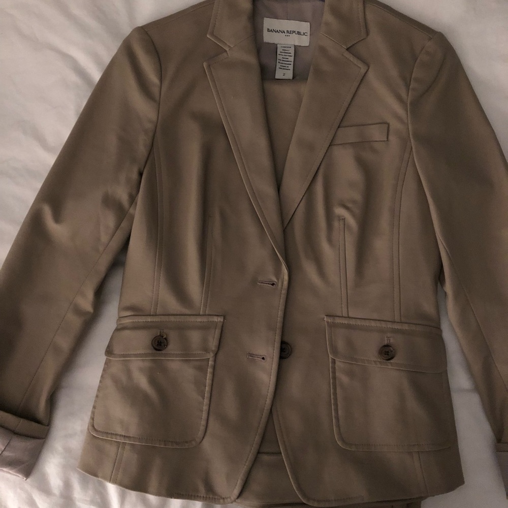 Women’s fitted suit from Banana Republic